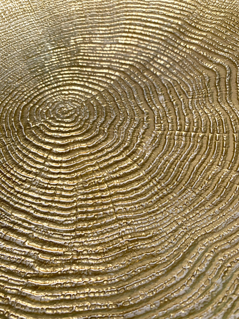 Coppia di Vassoi Cristallo Oro e Perla 40cm