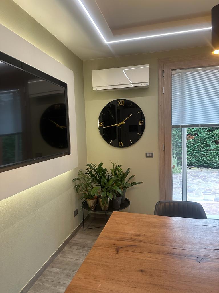 Orologio 80cm Nero e Oro (Made in Italy)