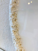 Orologio di Lusso Marmorizzato con Cristalli e Foglia Oro - 60 cm  (Made in Italy)