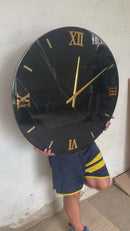 Orologio 80cm Nero e Oro (Made in Italy)