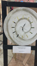Orologio di Lusso Bianco e Oro lucido - 60 cm  (Made in Italy)