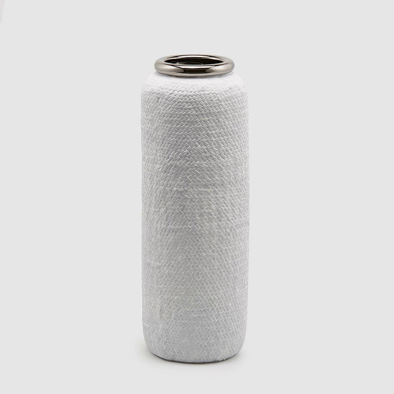 Vaso Tramatura Bianco.