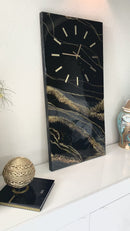 Orologio di Lusso Nero, Oro e Ardesia - 90cm  (Made in Italy)