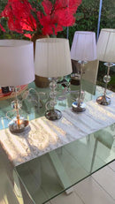 Lampada Cristal Argento e Bianco [Mod. 2]