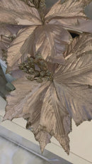 Fiori Velluto Cipria e Glitter Platino