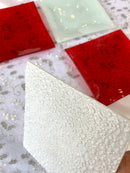 4 Piattini Decorativi Perle Cristallo Quadrato