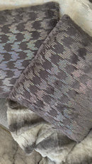 Coppia di Cuscini Grigi - Paillettes Argento [mod. 14]