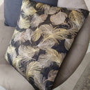 Coppia Cuscini Nero, Piume Oro Lucido e Argento [mod. 9]