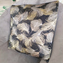 Coppia Cuscini Nero, Piume Oro Lucido e Argento [mod. 9]