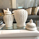 Giara in Ceramica Bianca con Coperchio - Edizione Limitata