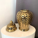 Giara in Ceramica ORO con Coperchio - Edizione Limitata