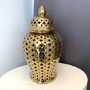 Giara in Ceramica ORO con Coperchio - Edizione Limitata