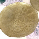 Coppia di Vassoi Cristallo Oro e Perla 40cm