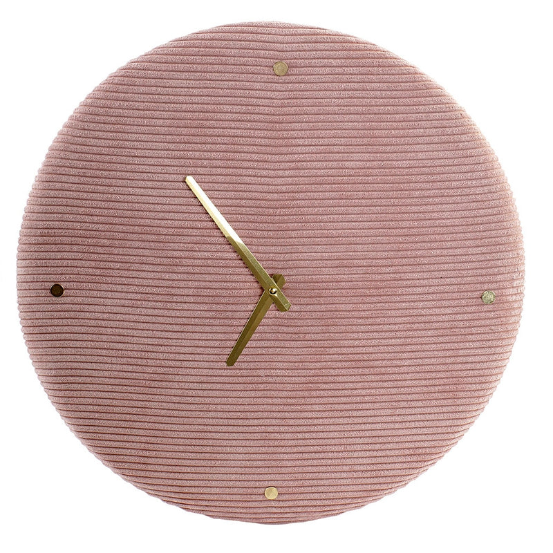 Orologio Vellutino Rosa a Coste con dettagli Oro