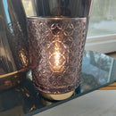 Lampada a Batterie in Vetro SOFFIATO Fumè