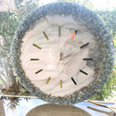 Orologio 60cm Marmorizzato con Corona di Cristalli (Made in Italy)