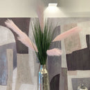 5 Piume Rosa con Foglie - 80cm