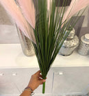 5 Piume Rosa con Foglie - 80cm