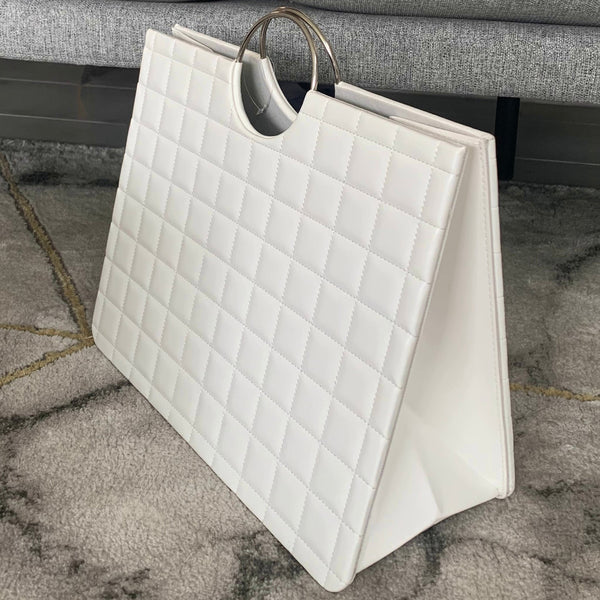 Portariviste Style Bianco e Argento