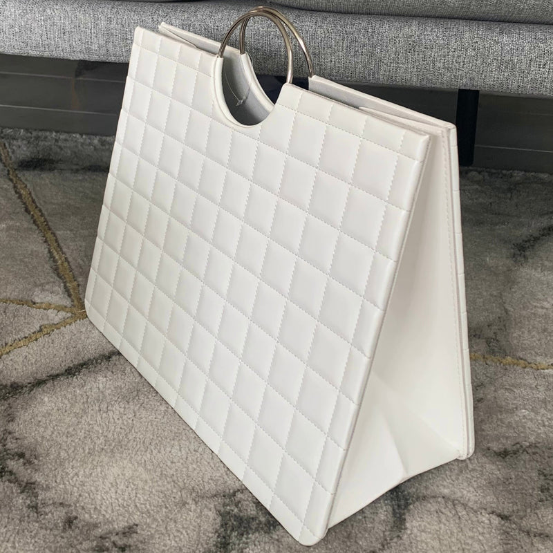 Portariviste Style Bianco e Argento