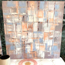 Quadro Materico Malva con decori Argento  [EDIZIONE LIMITATA!]