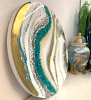 Quadro di Lusso 60cm Tiffany, Bianco e Oro (Made in Italy)