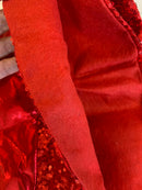 Sottoalbero Rosso 120cm con Paillettes