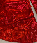 Sottoalbero Rosso 120cm con Paillettes