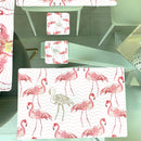 6 Tovagliette + Sottobicchieri FENICOTTERI