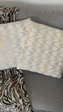 Coppia di Cuscini Bianchi - Paillettes Oro [mod. 12]