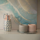 Anfora dipinta a mano con 3 manici