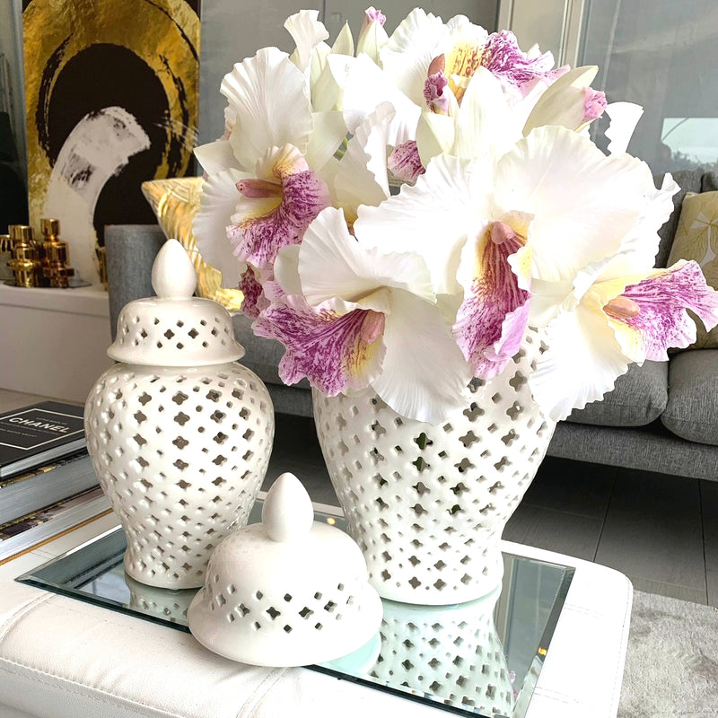 Giara in Ceramica Bianca con Coperchio - Edizione Limitata