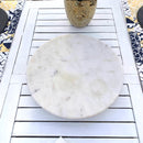 Alzata/Vassoio Girevole in Marmo Bianco di Carrara 35 cm