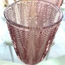 6 Bicchieri Malva con Foglie in Rilievo [Edizione Limitata!]