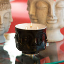 Candela Buddha Nero con 3 stoppini