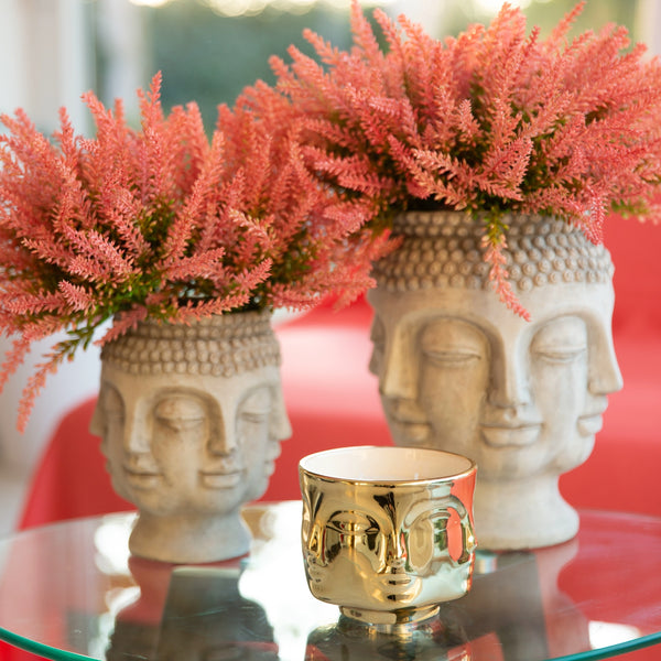 Candela Buddha Oro con 3 stoppini