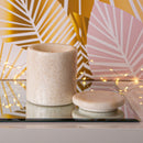 Candela Marmo Bianco con Coperchio