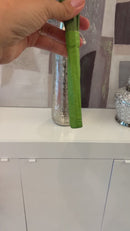 5 Piume Rosa con Foglie - 80cm