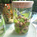 Coppia di Barattoli Jungle con coperchio in Bambu