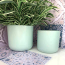 Coppia Vasi Ceramica Satinata Touch col. Menta [Edizione Limitata!]