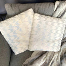 Coppia di Cuscini Bianchi - Paillettes Argento [mod. 13]