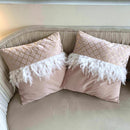 Coppia di Cuscini Piume - Cipria e Oro [mod. 4]