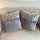 Coppia di Cuscini Piume - Grigio e Oro [mod. 6]