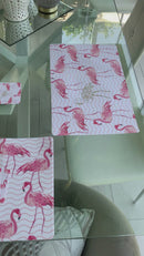 6 Tovagliette + Sottobicchieri FENICOTTERI