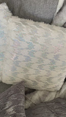 Coppia di Cuscini Bianchi - Paillettes Argento [mod. 13]