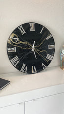 Orologio di Lusso Nero, Oro e Argento - 58cm  (Made in Italy)