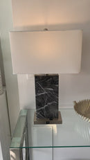 Lampada USB Marmorizzato Nero 60 cm