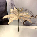 Fiori Velluto Cipria e Glitter Platino