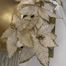 Fiori Velluto Champagne e Glitter Oro