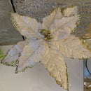 Fiori Velluto Champagne e Glitter Oro